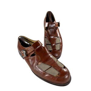 Johnston & Murphy Men's Size 11 M Leather Fisherman Sandals Shoes